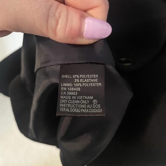 Tahari Arthur S Levine Womens Blazer Size 10 Navy 2 Button Lined Career Workwear - Picture 4 of 8